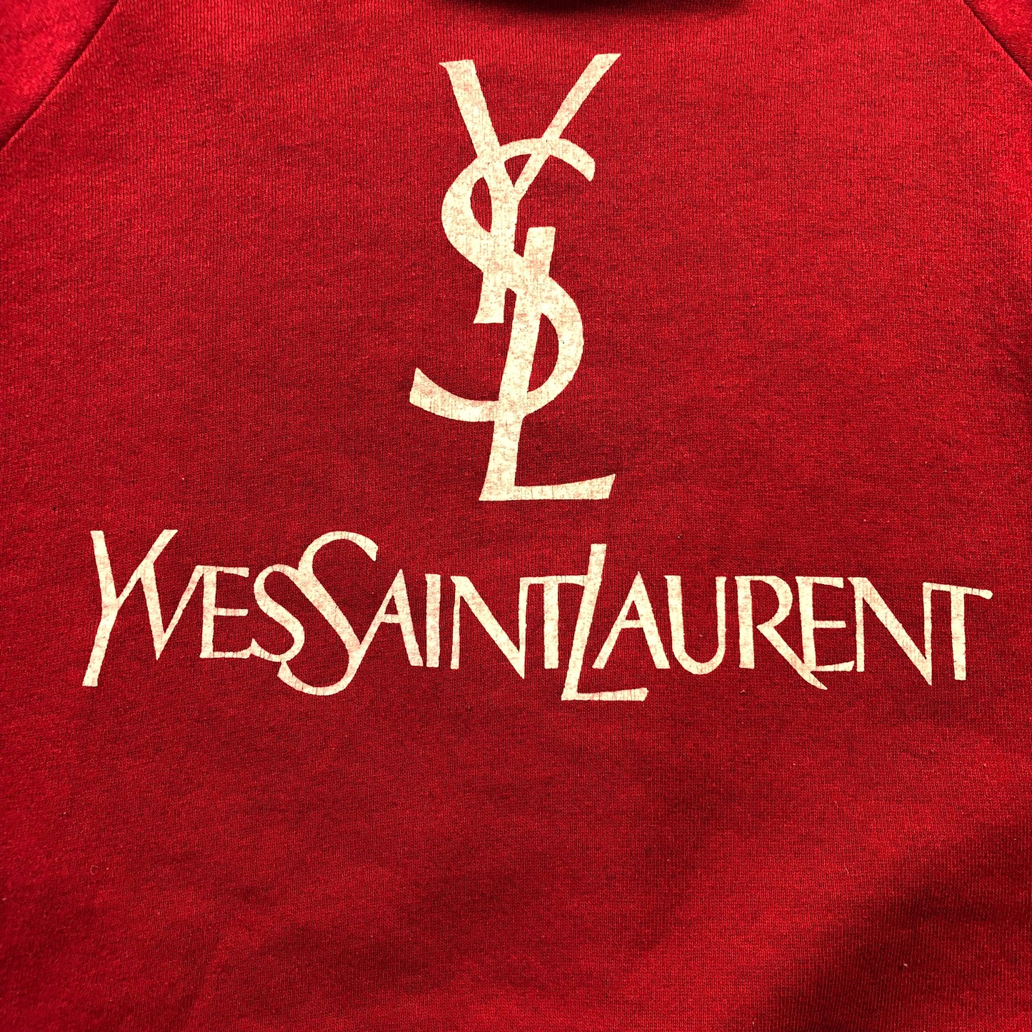 Yves Saint Laurent Retro Bootleg Crewneck Sweatshirt XL