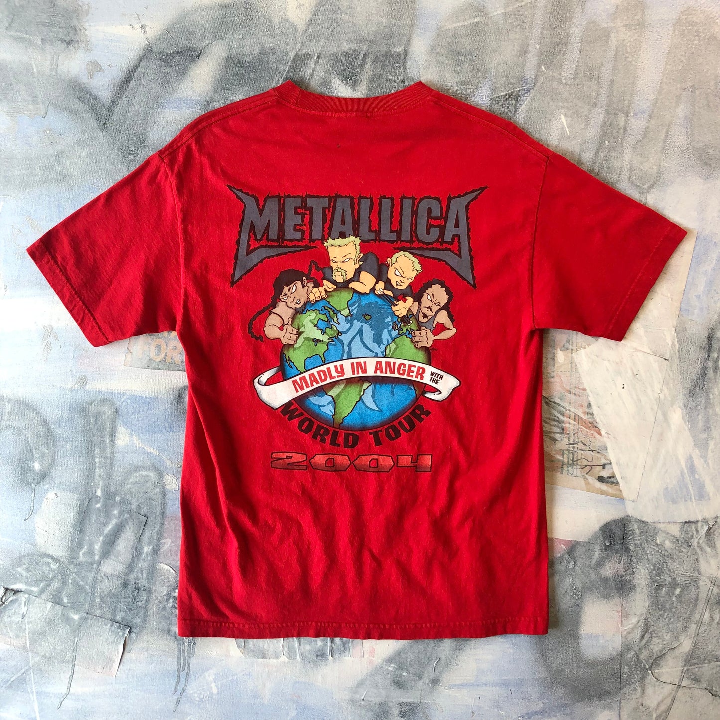 Vintage Metallica Madly In Anger 2004 World Tour T Shirt L