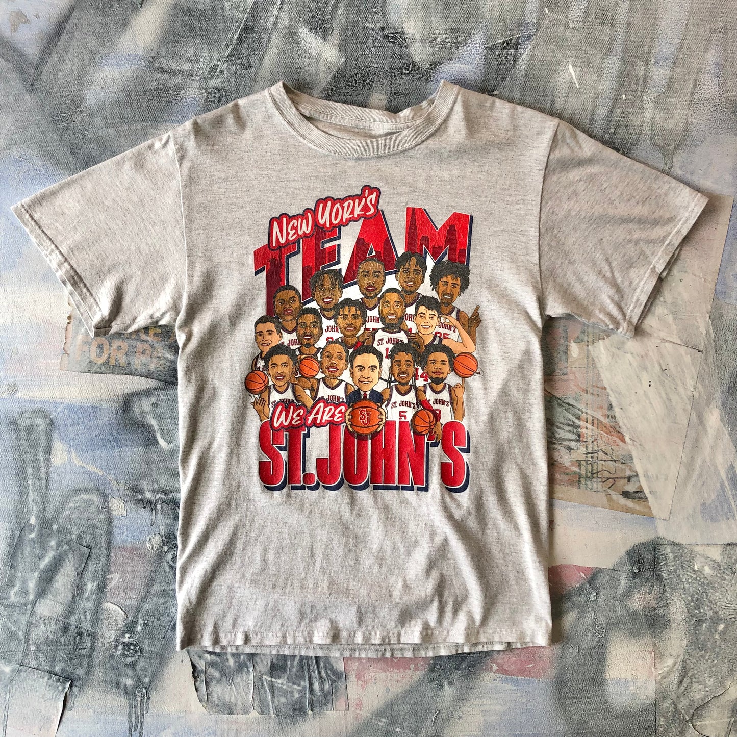 Vintage NCAA St. John´s University New York Basketball Team T Shirt M