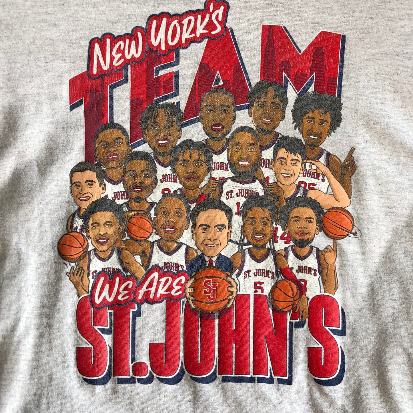 Vintage NCAA St. John´s University New York Basketball Team T Shirt M