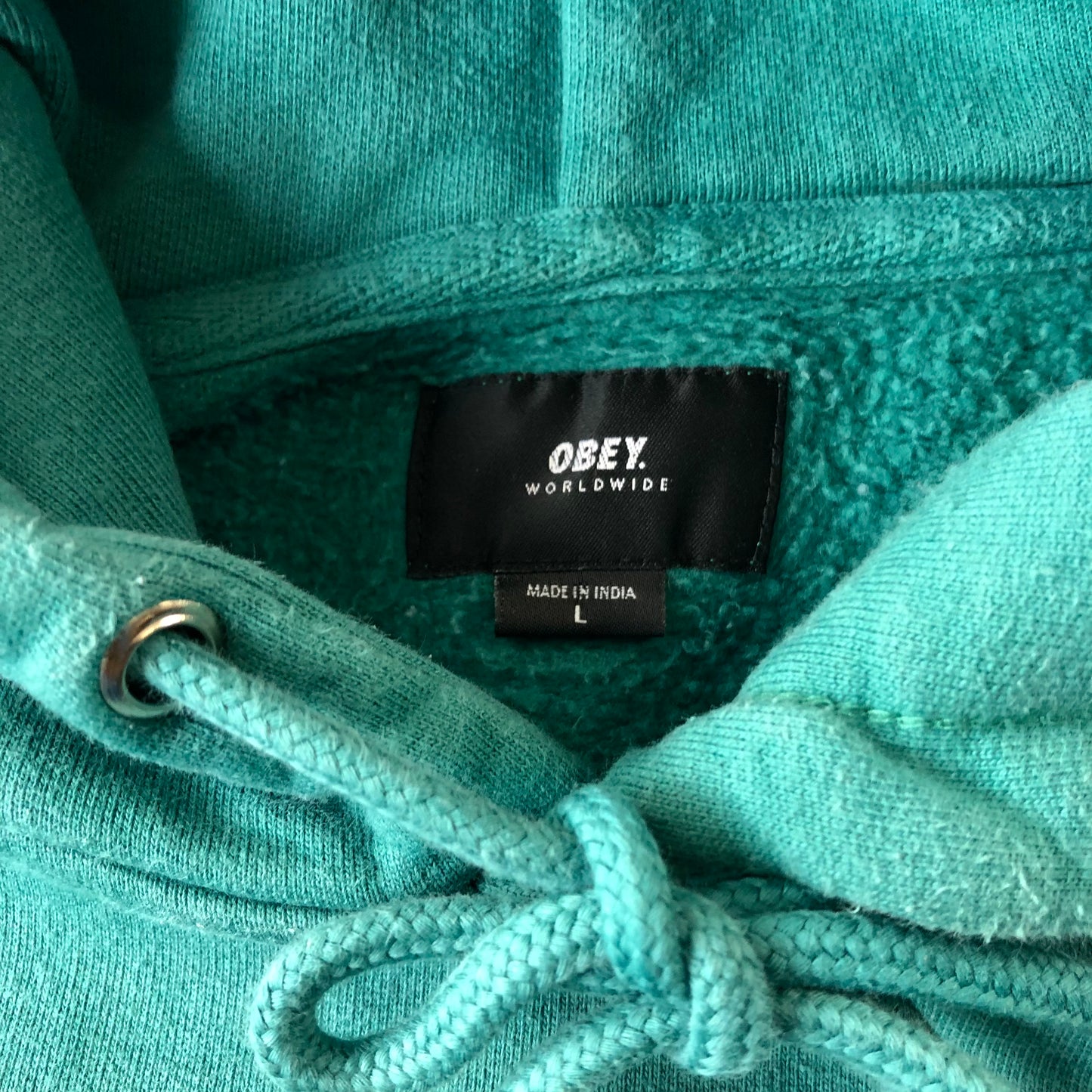 Obey Worldwide Hoodie Sweatshirt L