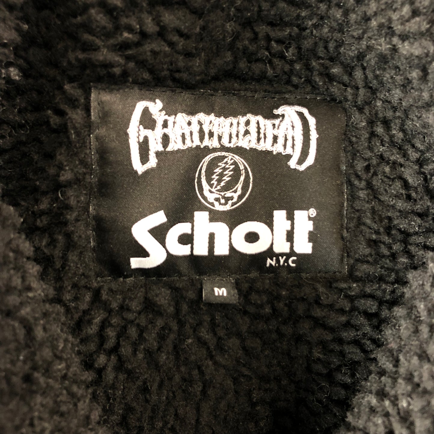 Schott x Grateful Dead Dancing Bears Zip Sweater M