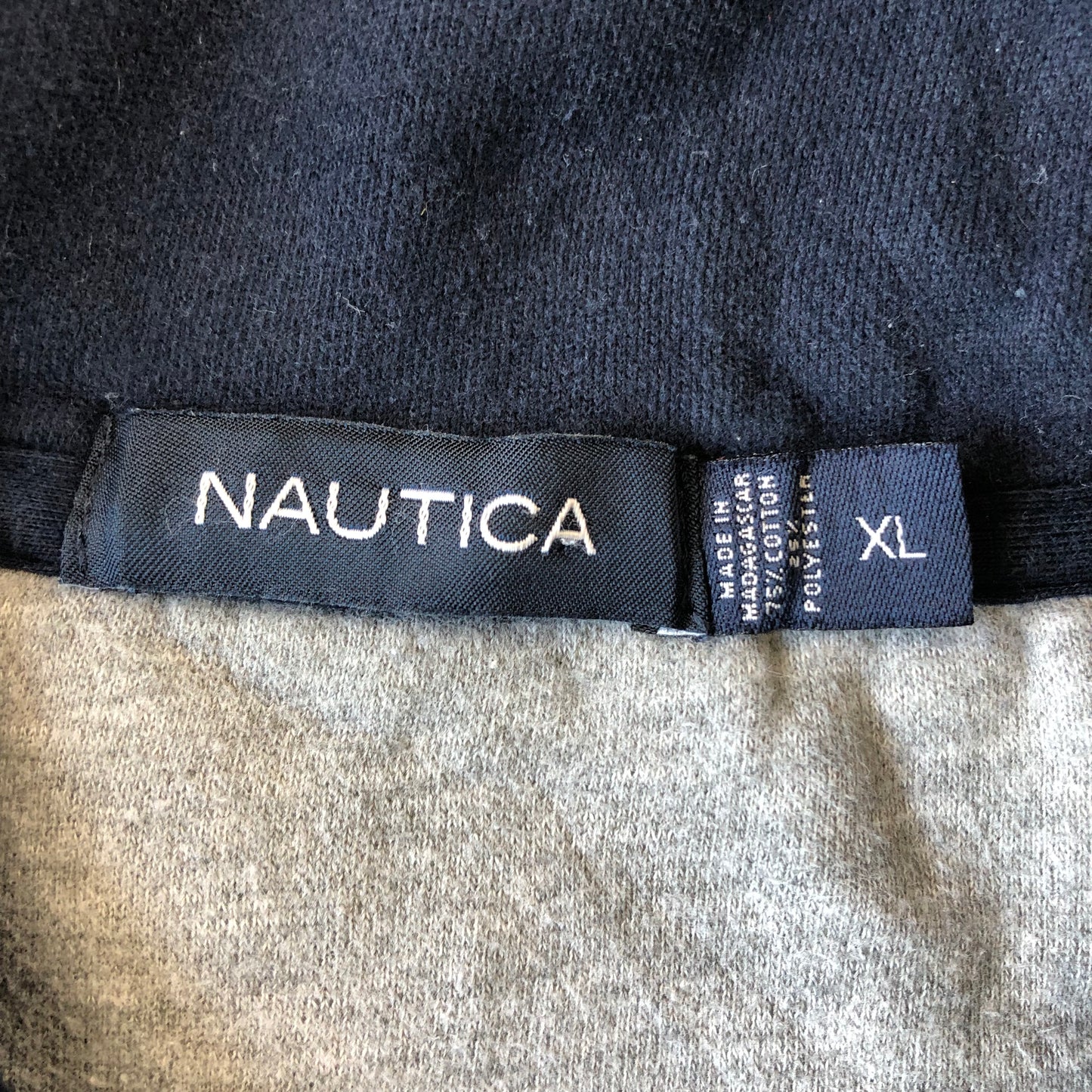Vintage Nautica Quarter Zip Sweatshirt XL