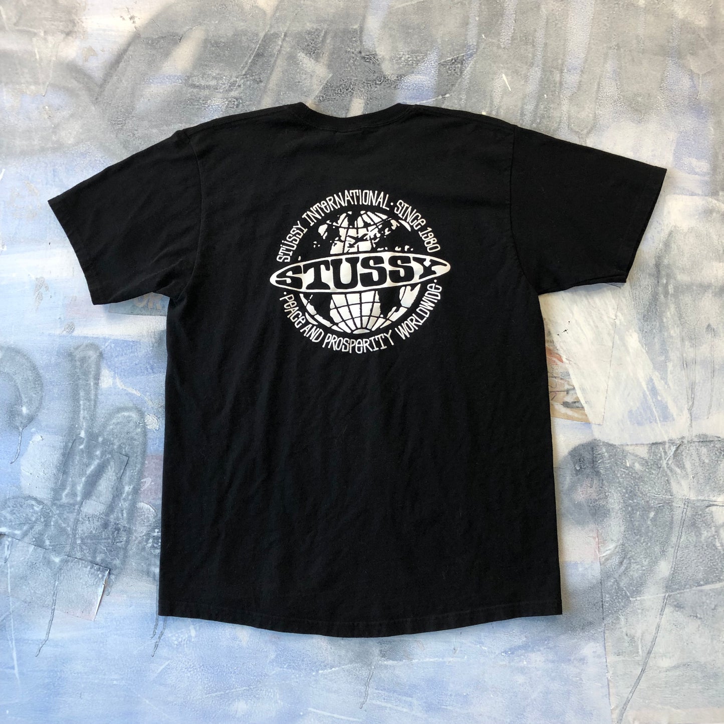 Stussy International Peace & Prosperity Worldwide T Shirt L