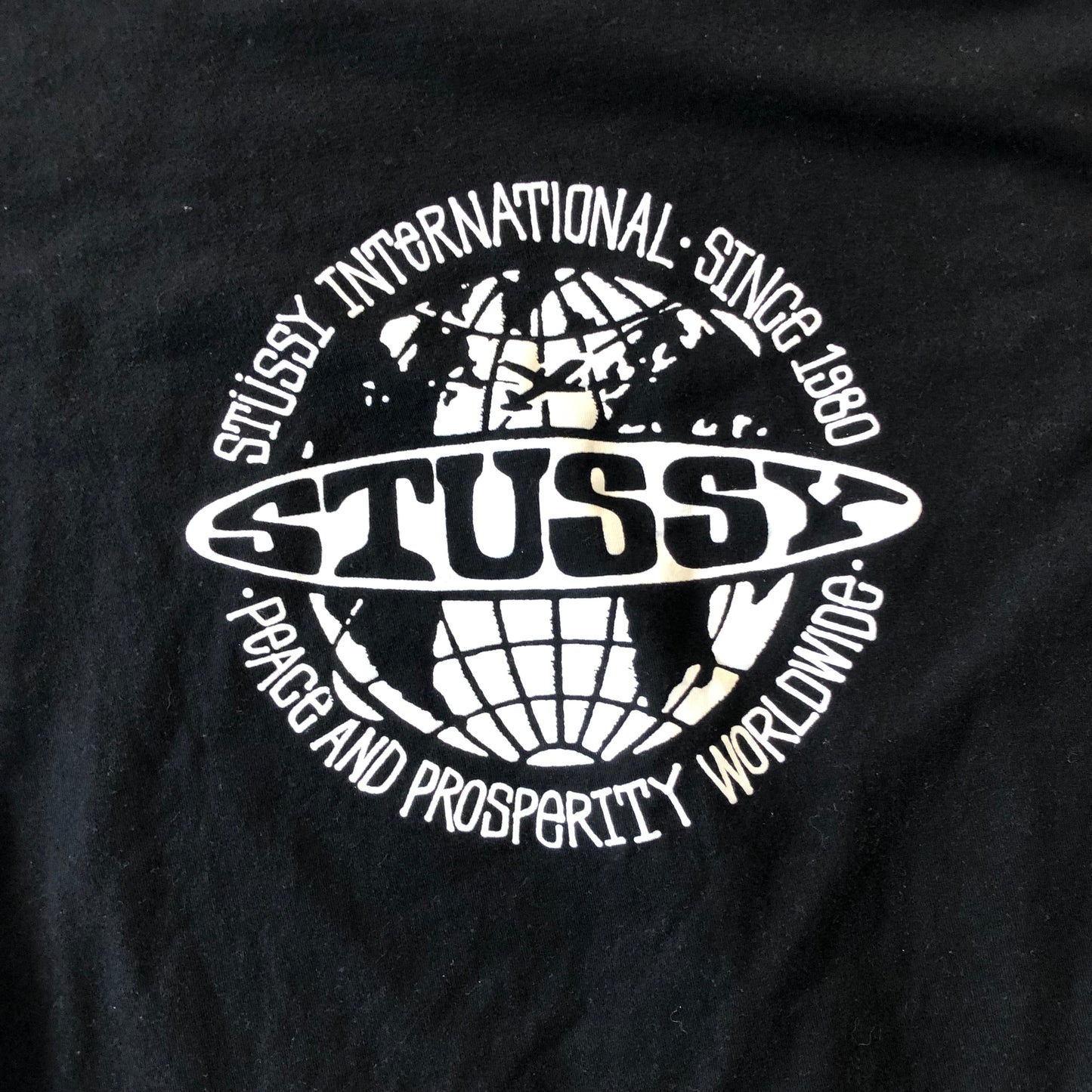 Stussy International Peace & Prosperity Worldwide T Shirt L