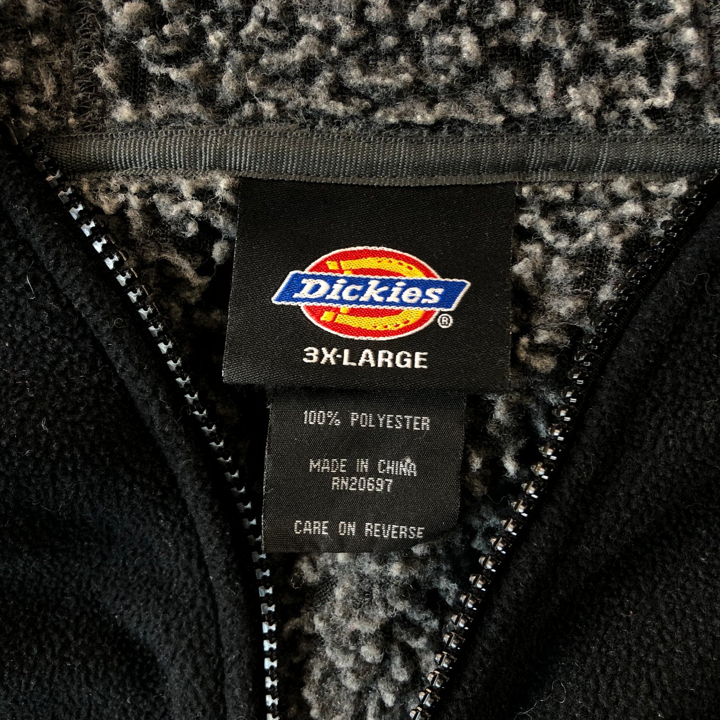 Vintage Dickies Sherpa Zip Fleece Hoodie XXXL