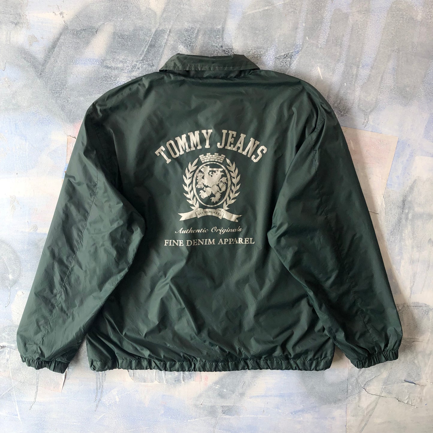 Vintage Tommy Jeans Blanket Lined Windbreaker Button Jacket M