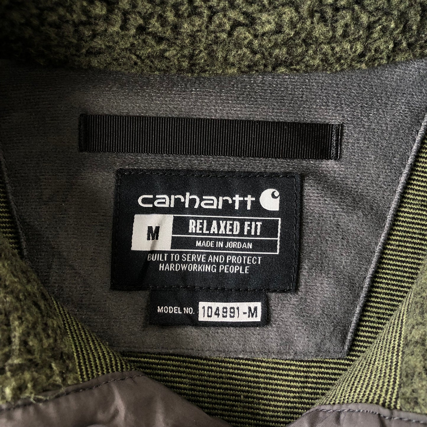 Carhartt 104991 Quarter Button Fleece Sweatshirt M