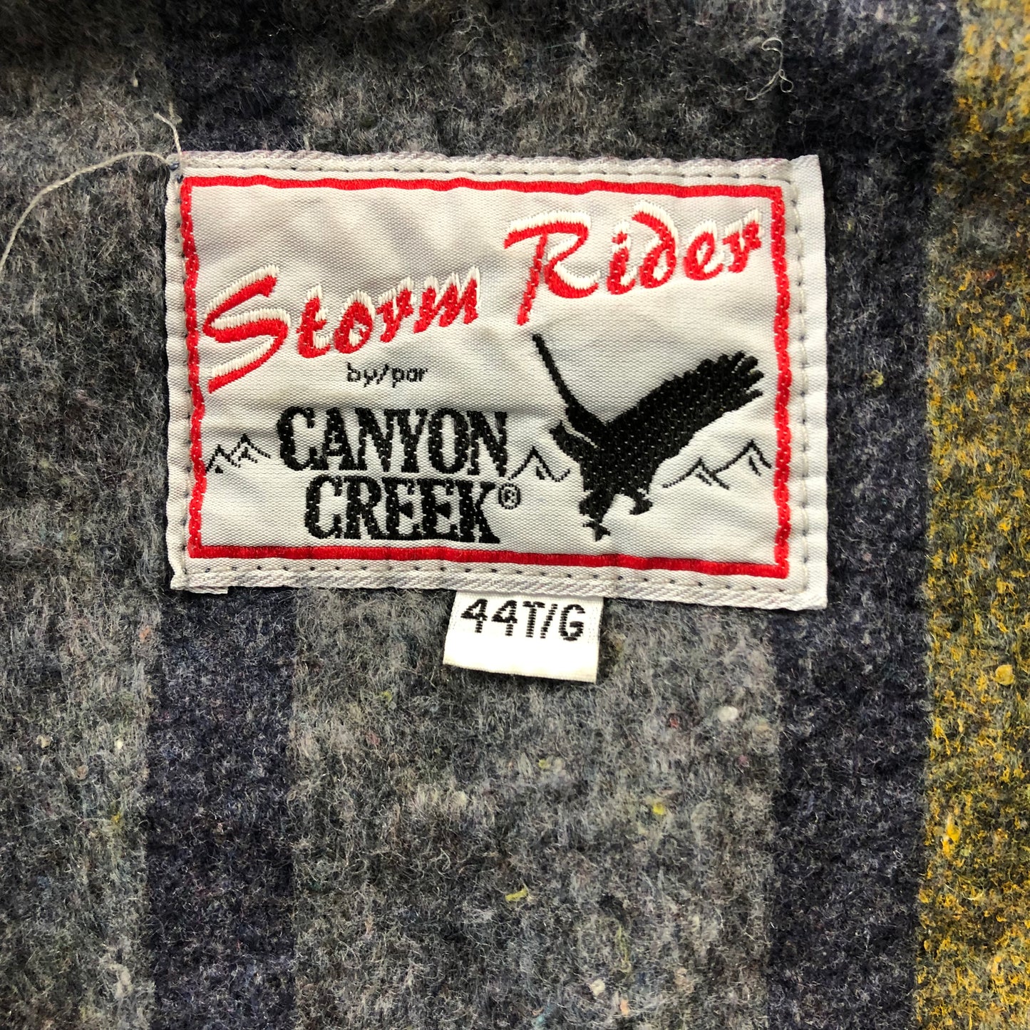 Vintage Stormrider Canyon Creek Blanket Lined Denim Button Jacket L