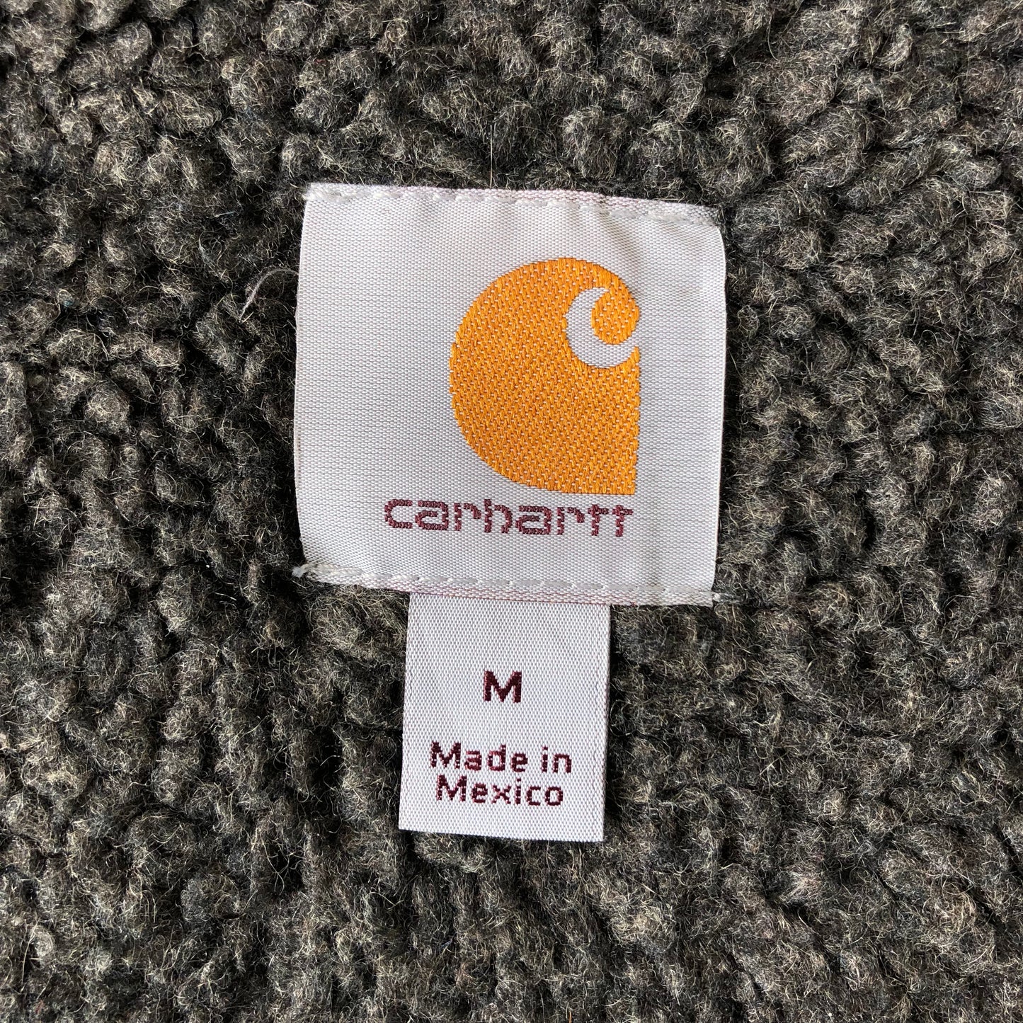 Vintage Carhartt Sherpa Lined Hoodie Sweatshirt M
