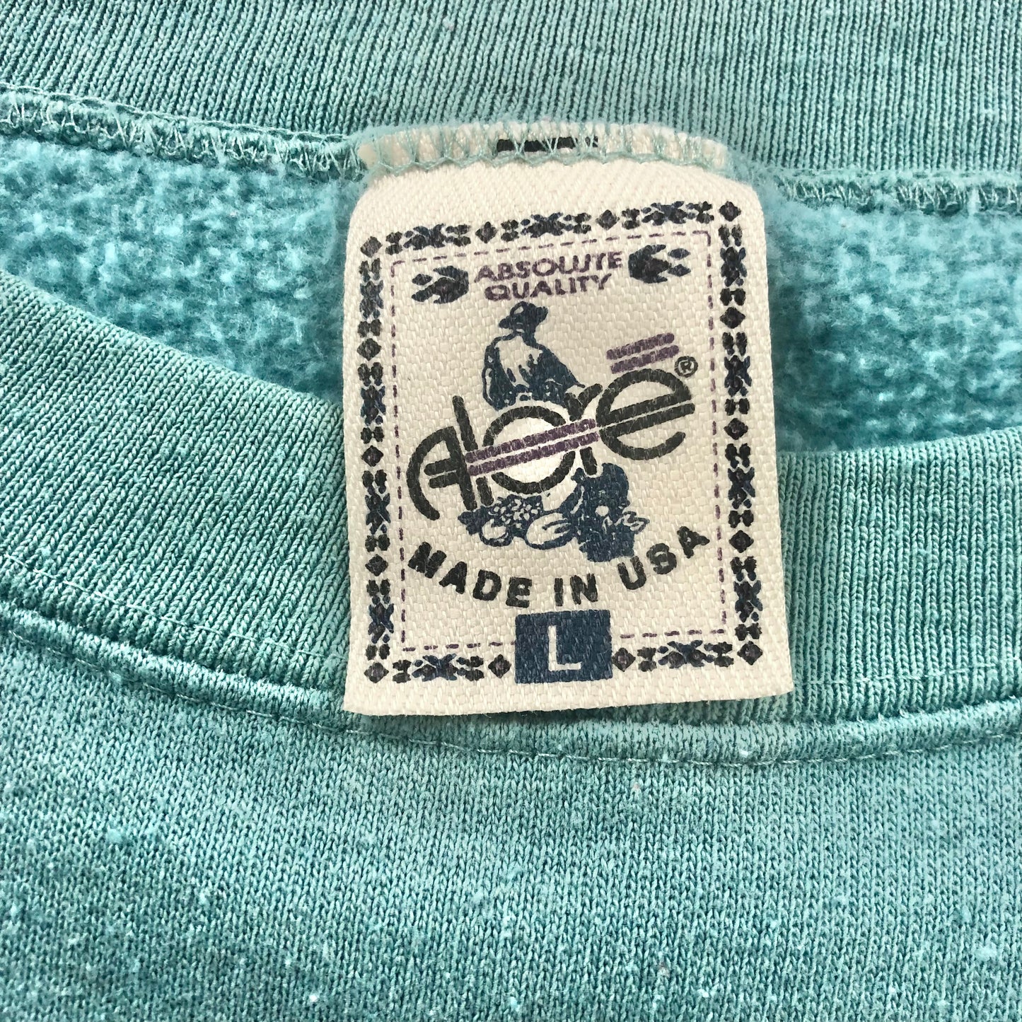 Vintage 90s USA Alaska Prairie Mountain Crewneck Sweatshirt L