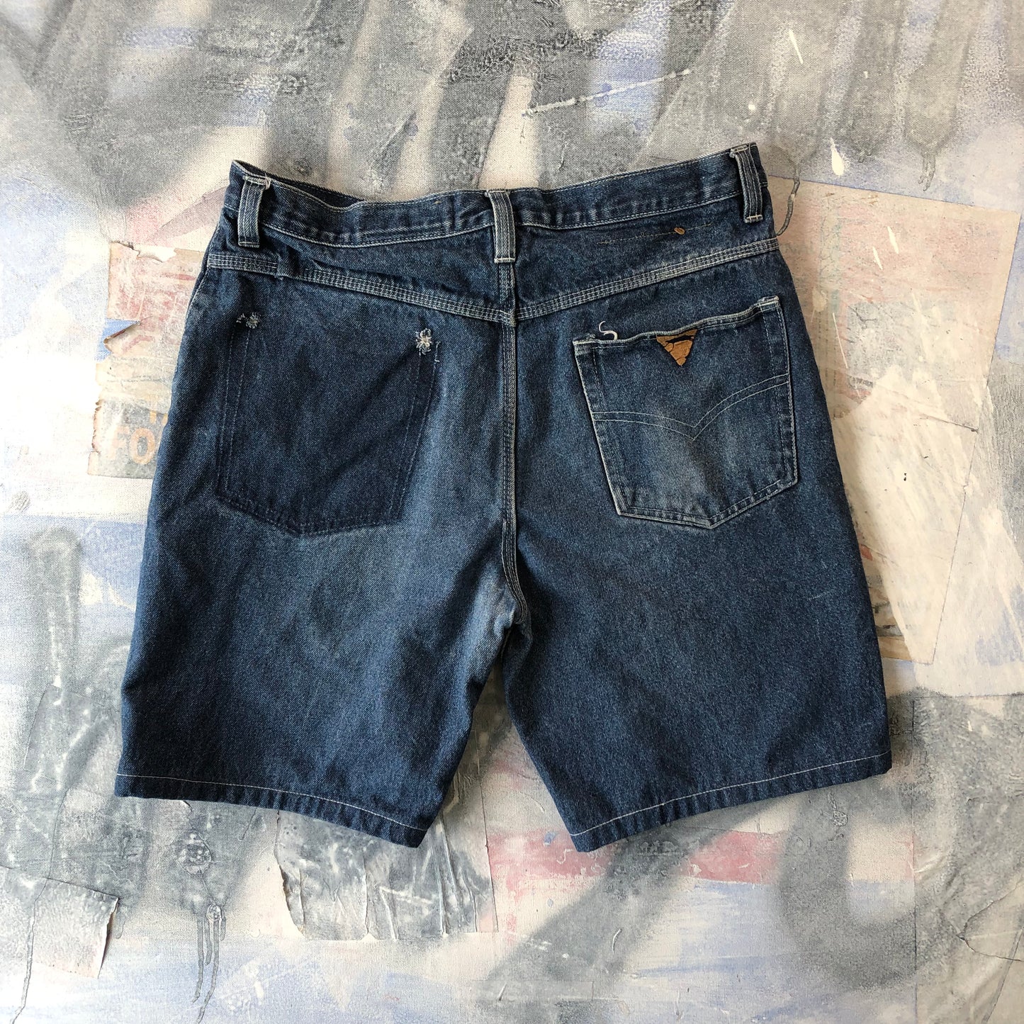 Vintage USA Guess Georges Mardiano Denim Short W34