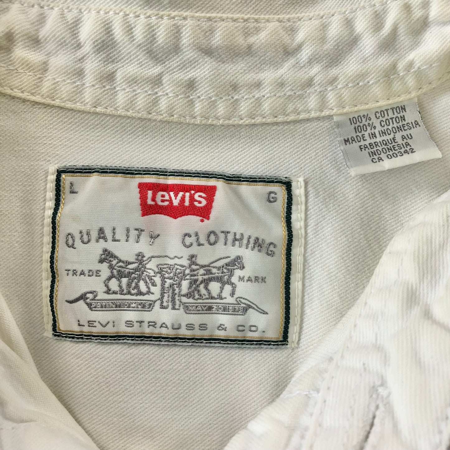 Vintage Levis Denim Button Shirt L