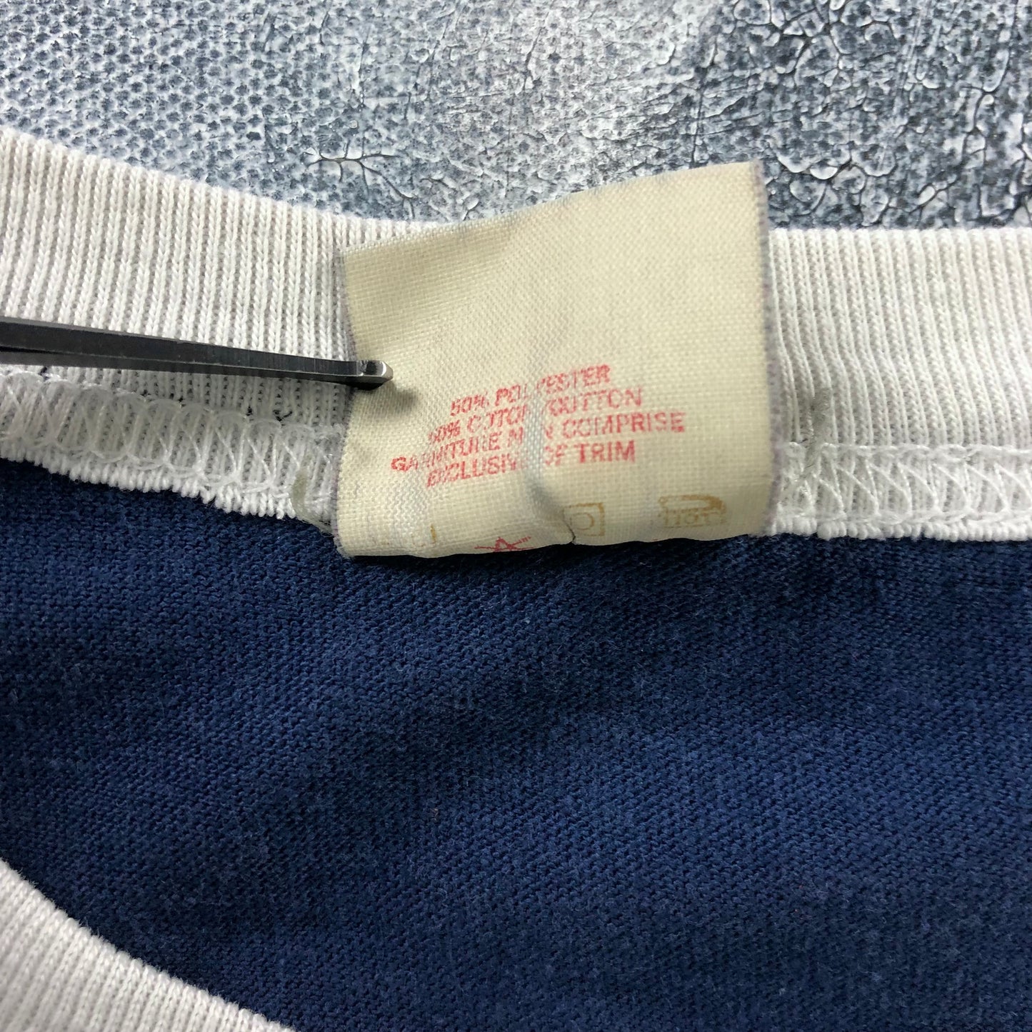 Vintage Calgary Police Single Stitch Ringer T Shirt L