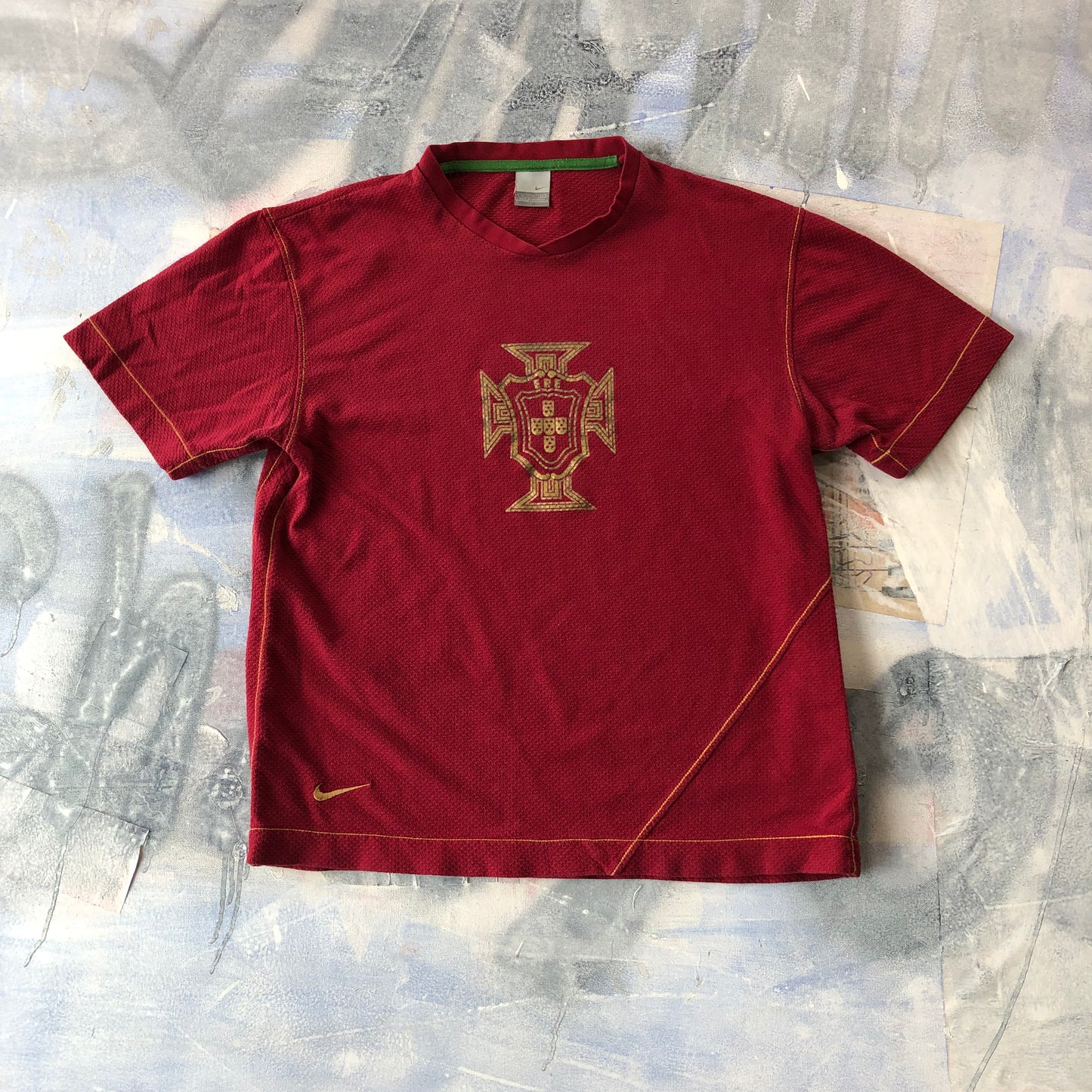Nike Portugal Futbol Retro Waffle Knit T Shirt XL