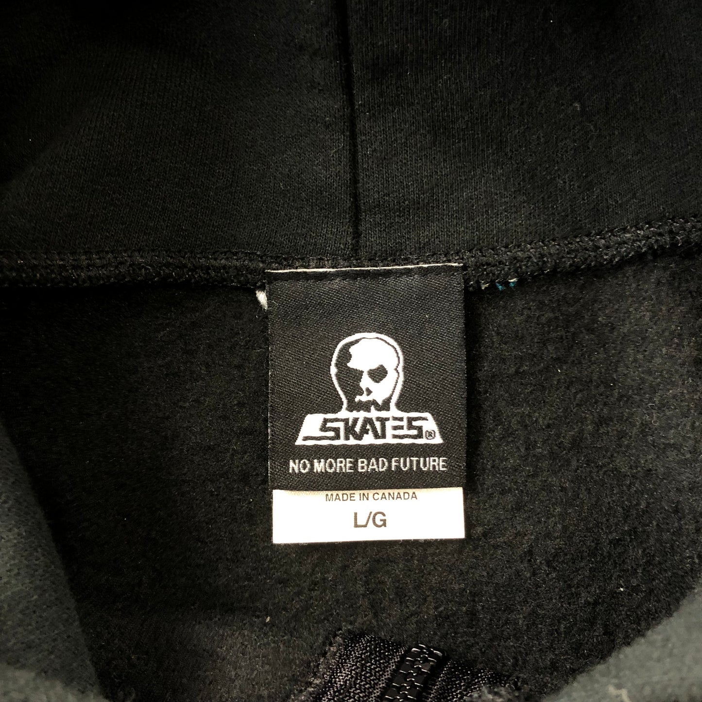 Skull Skates Zip Hoodie Sweatshirt L