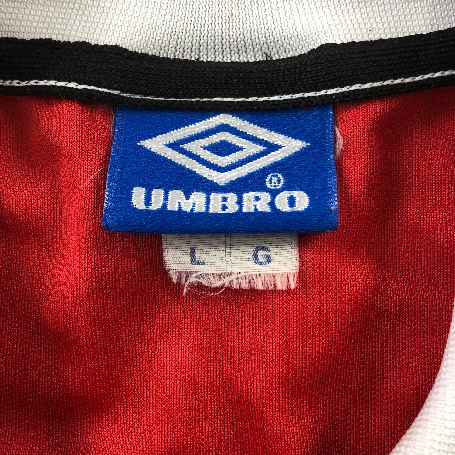 Vintage 90s Umbro Manchester United Home Jersey L