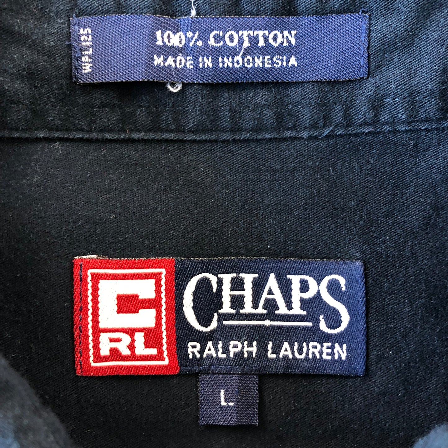 Vintage Chaps Ralph Lauren Short Sleeve Button Shirt L