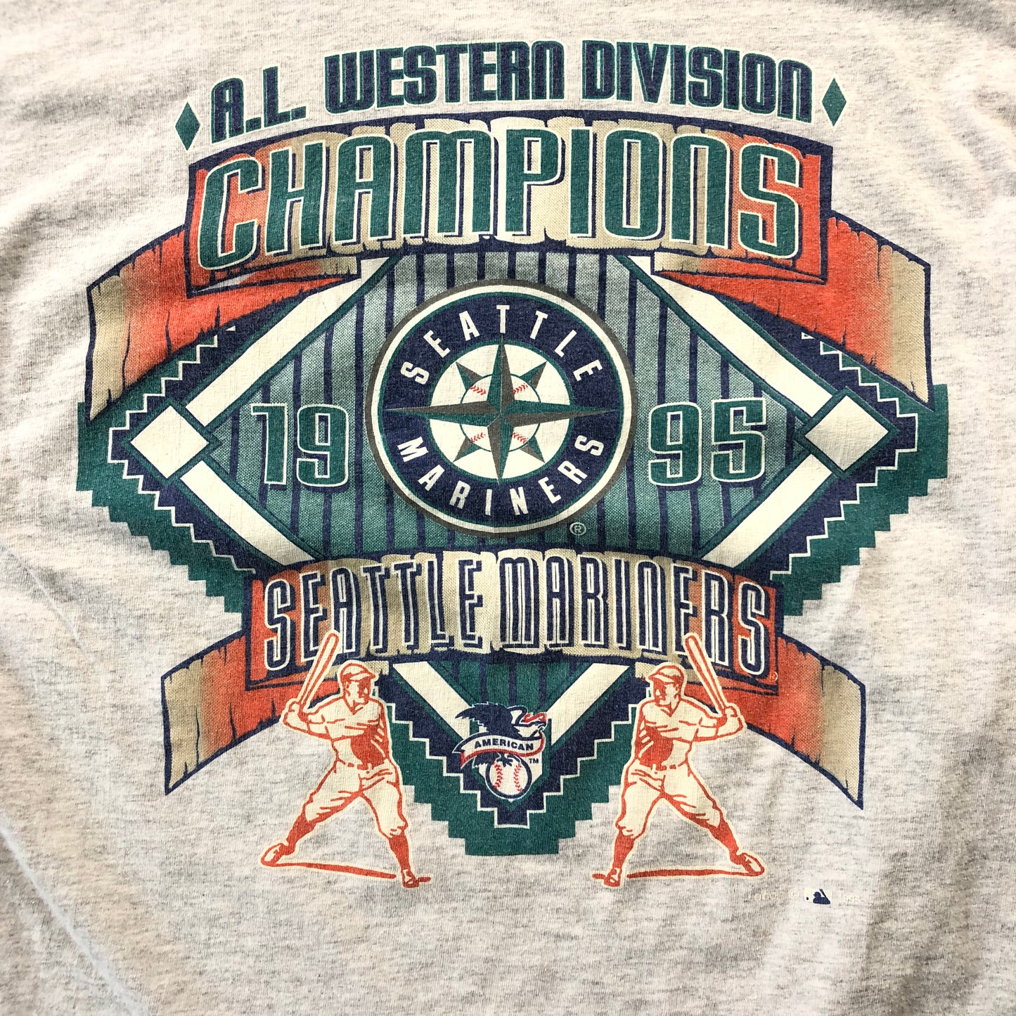 1995 A.L Western Division Champions Seatlle Mariners T Shirt L