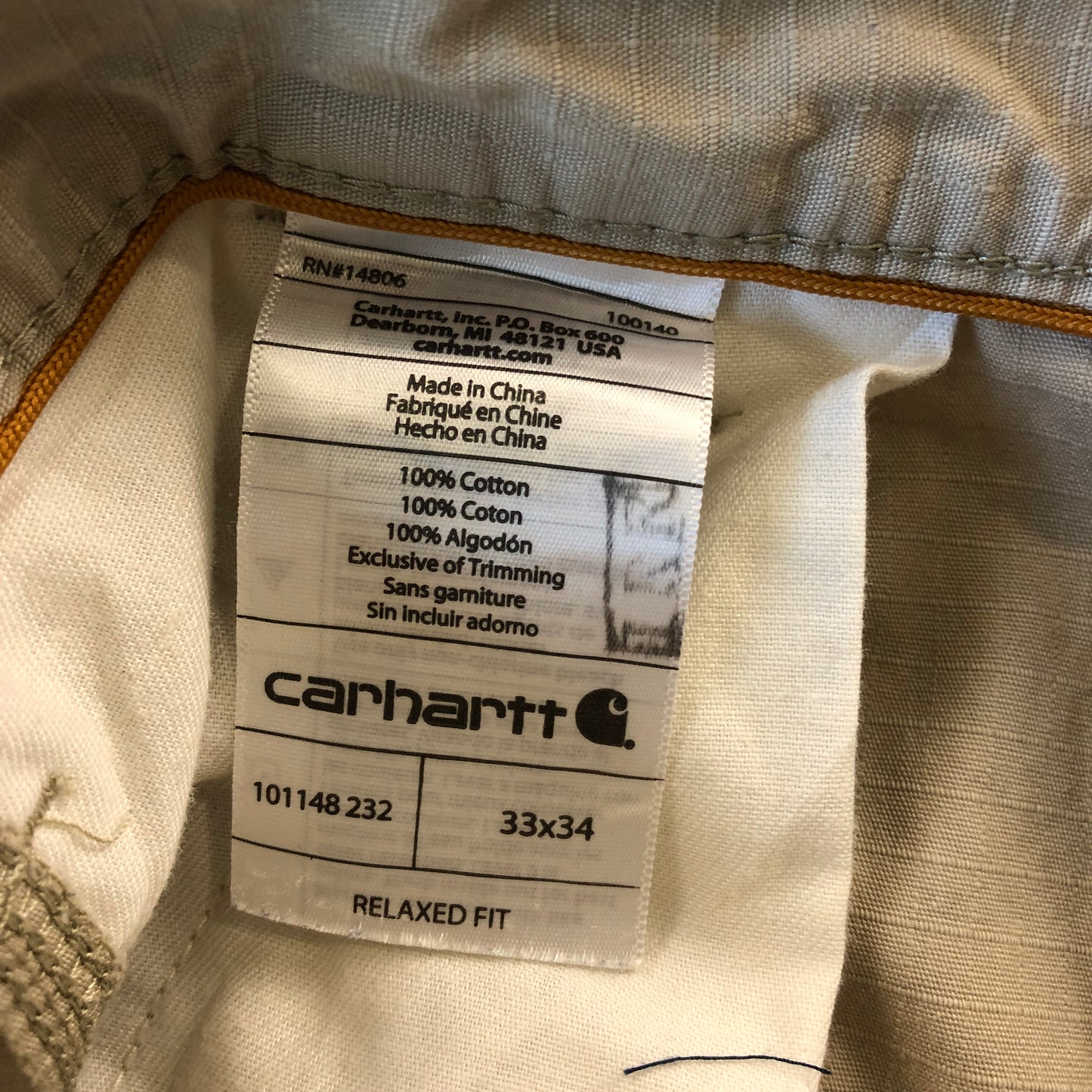 Carhartt Force Cargo Pant W33