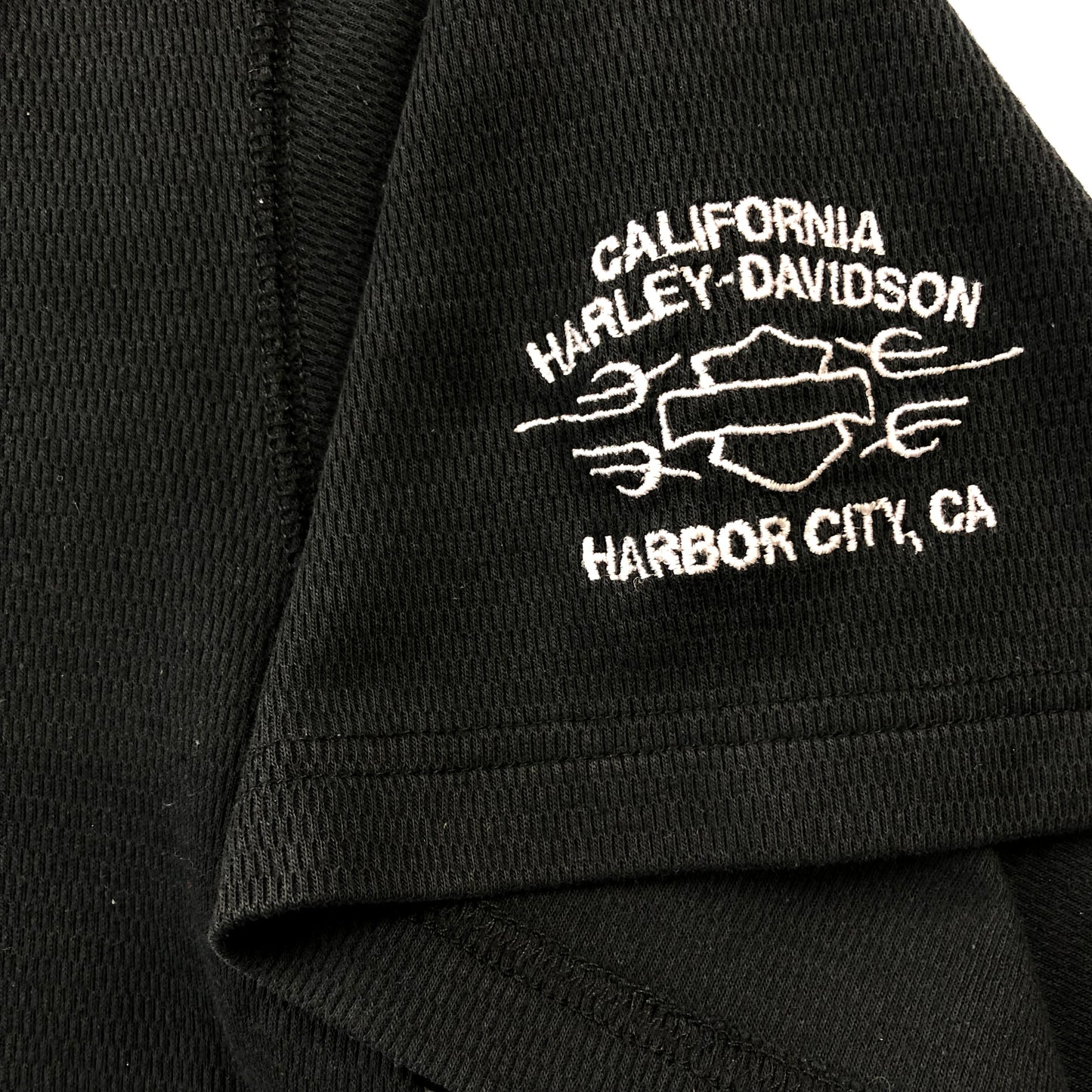 Harley Davidson Motorcycles Harbour City California Waffle Henley T Shirt XL