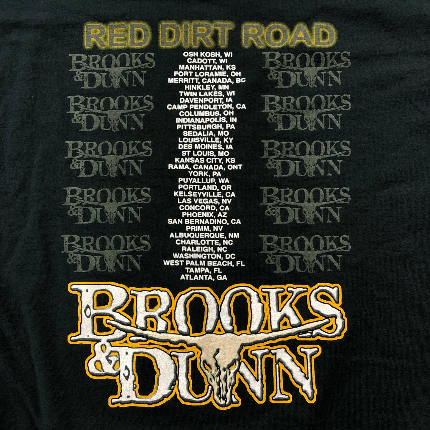 Brooks & Dunn Red Dirt Road Tour T Shirt XL