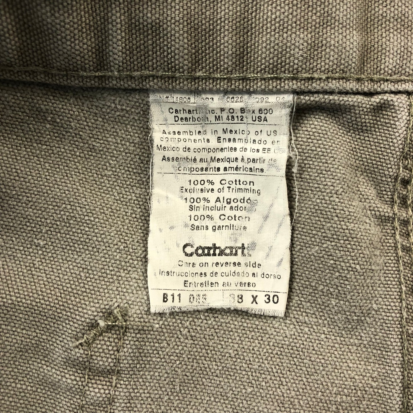 Carhartt Single Knee Workwear Carpenter Jean W38