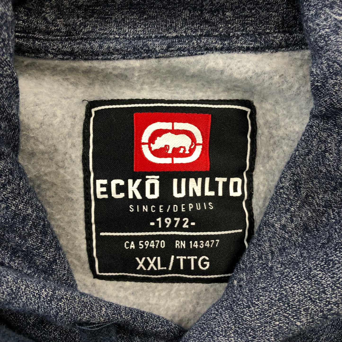 Y2K Ecko Unlimited Zip Hoodie Sweatshirt XXL