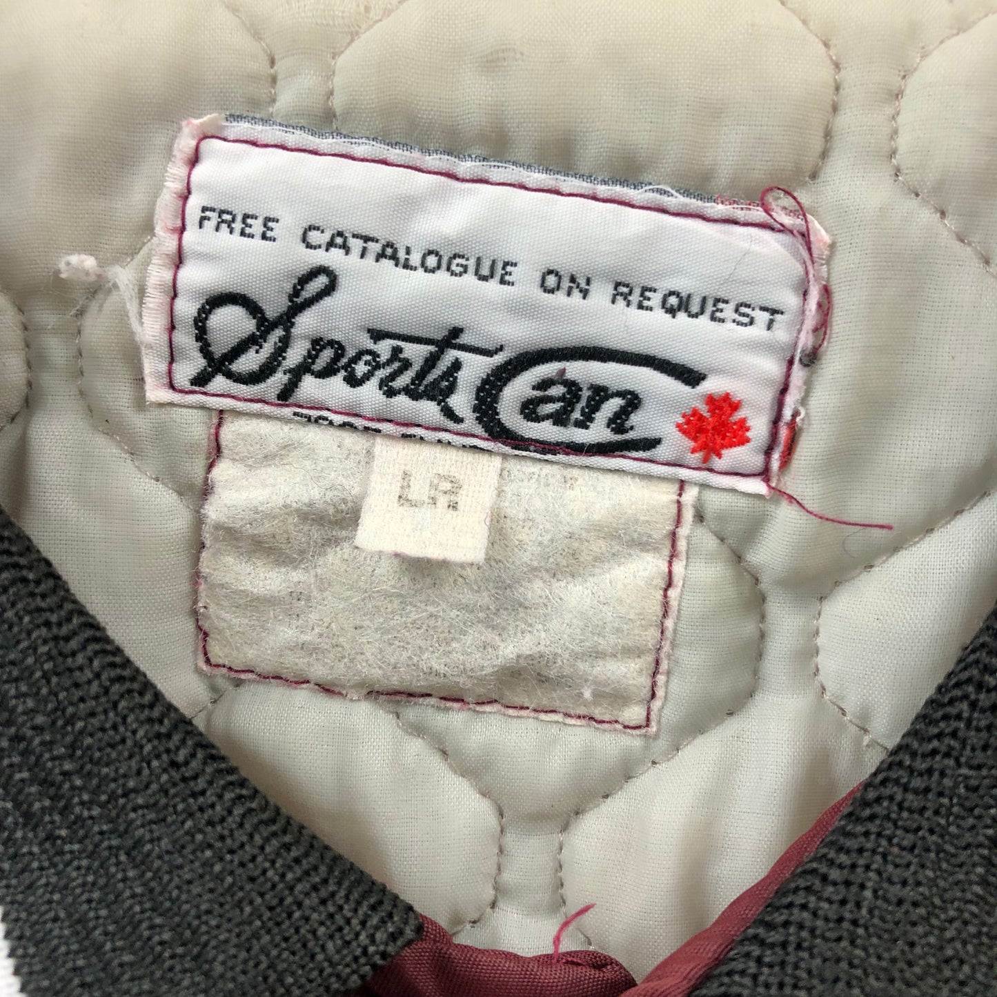 Vintage 80s Marv Holland Hays Custom Name Barry Quilted Lined Varsity Button Bomber Jacket L