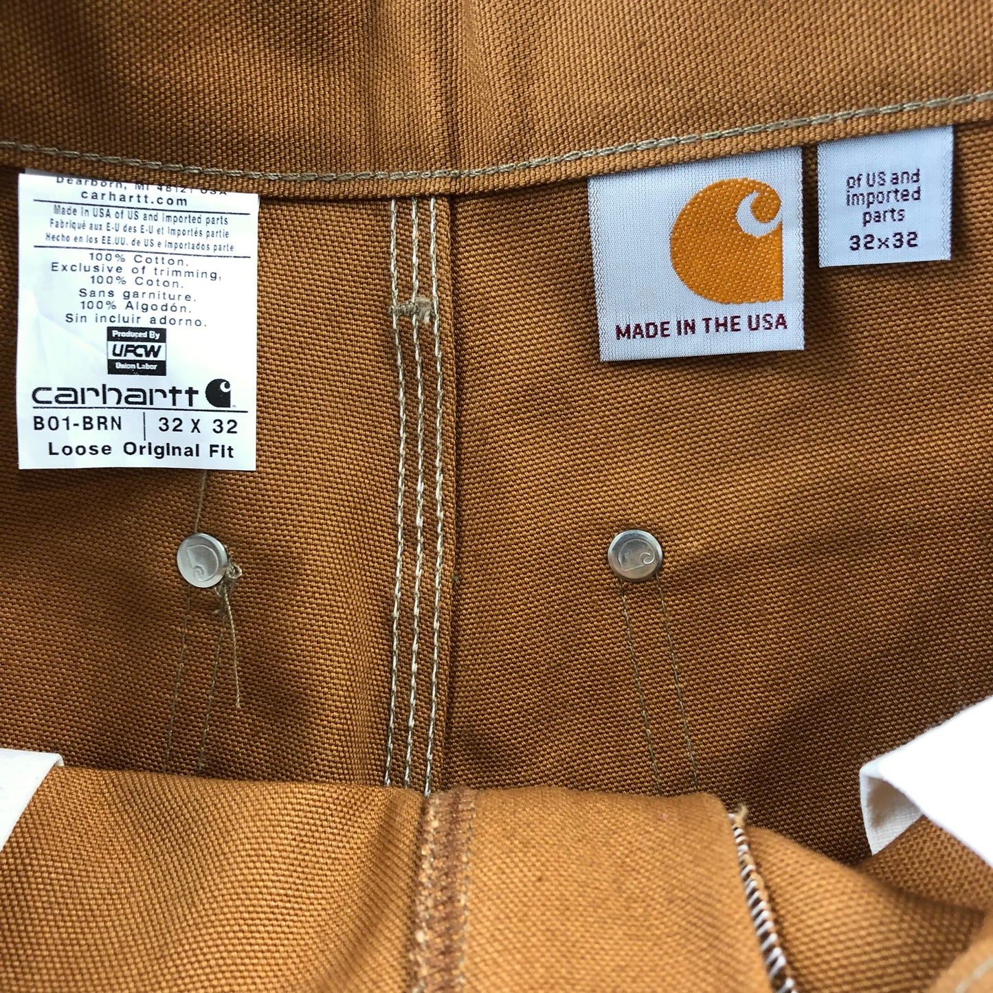Carhartt Double Knee Made In USA Workwear Jean W32