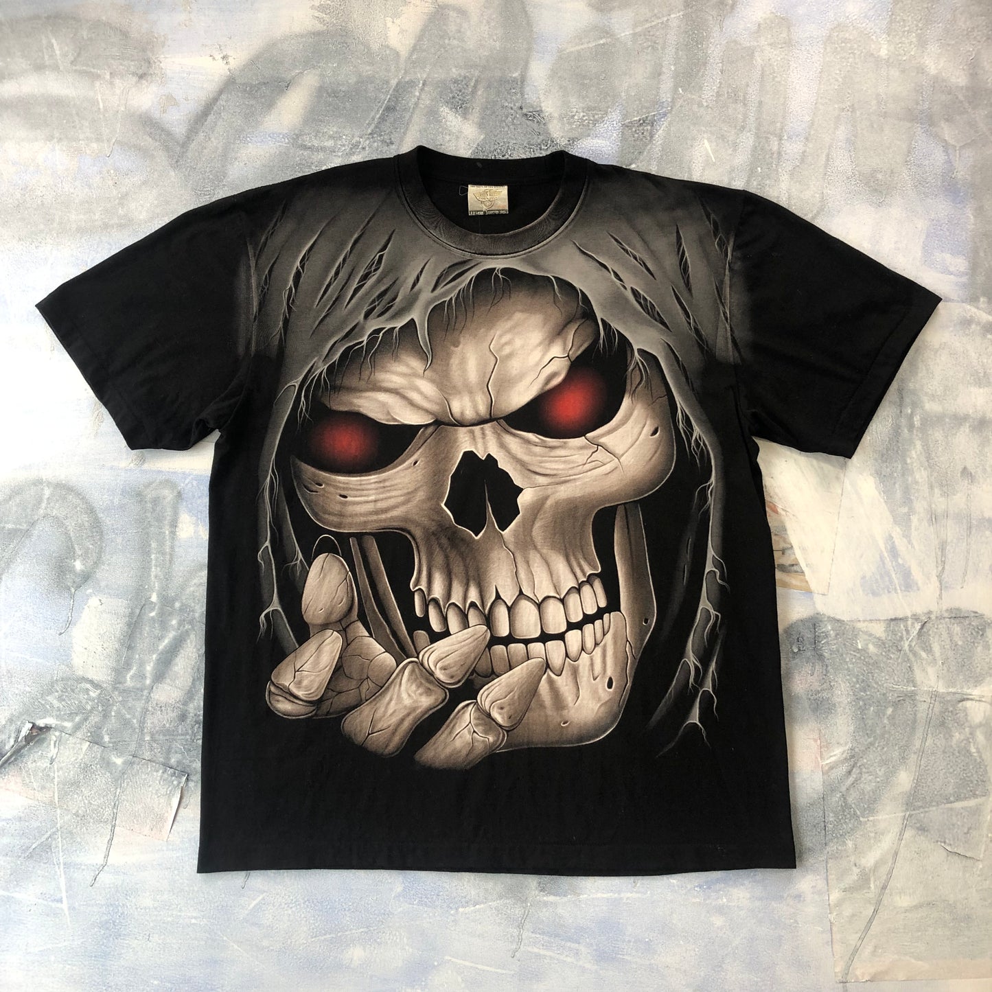Rock Eagle Grim Reaper 90s T Shirt 2XL