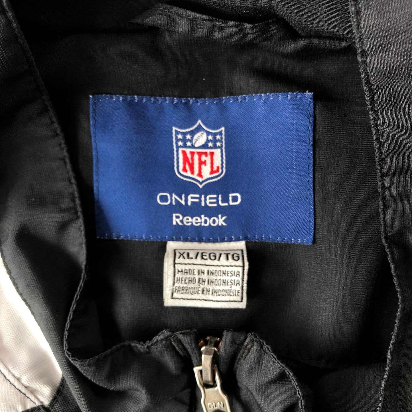 Reebok NFL Oakland Raiders On Field Quarter Zip Windbreaker Jacket XL