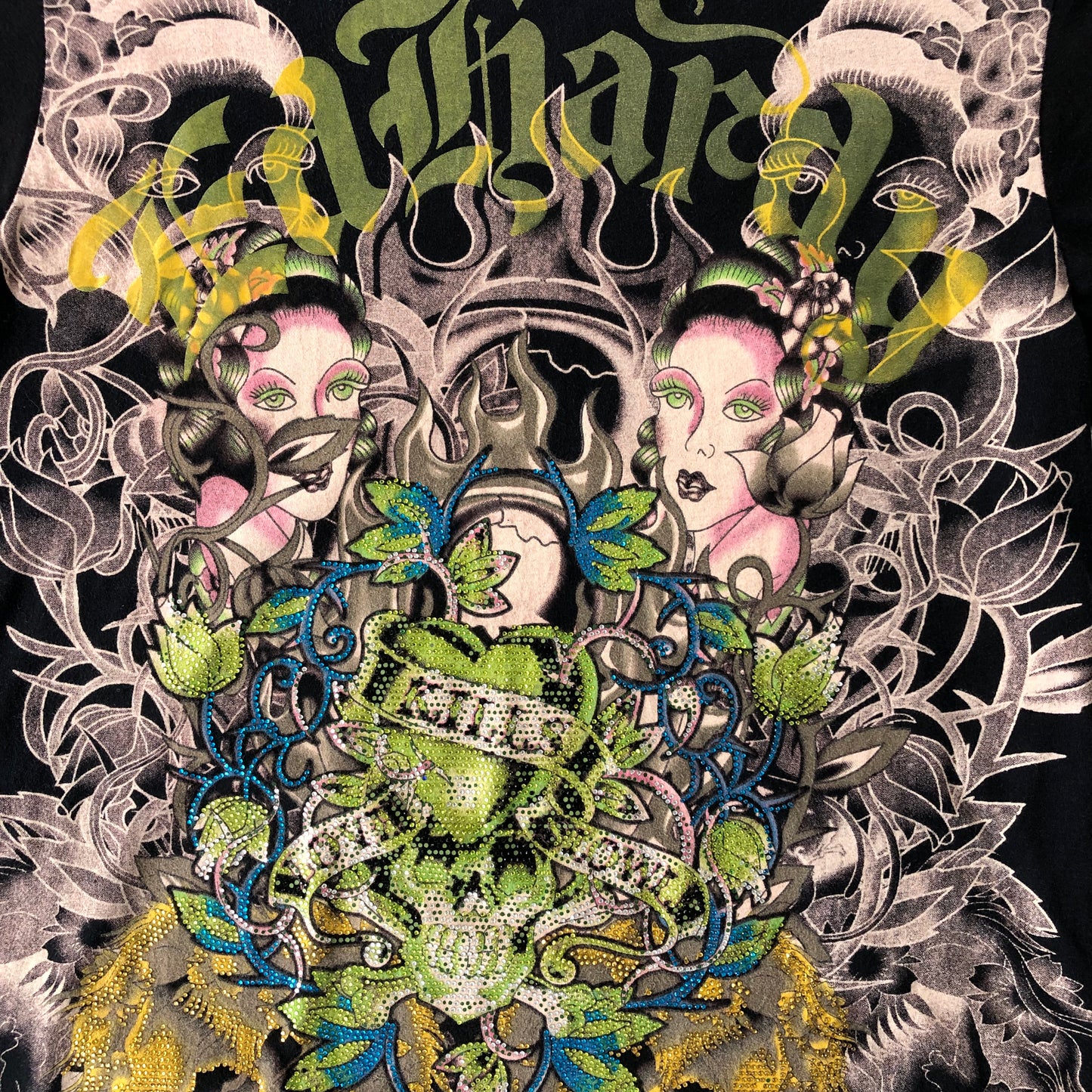 Don Ed Hardy By Christian Audigier Love Kills T Shirt M