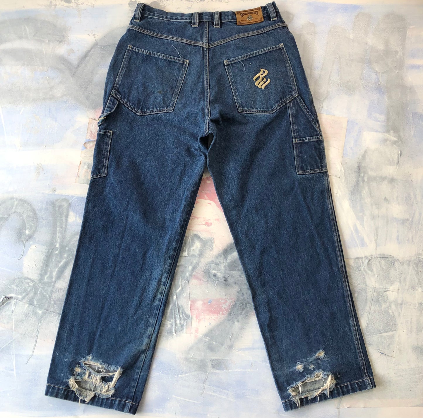 Rocawear Retro Distressed Carpenter Jean W36