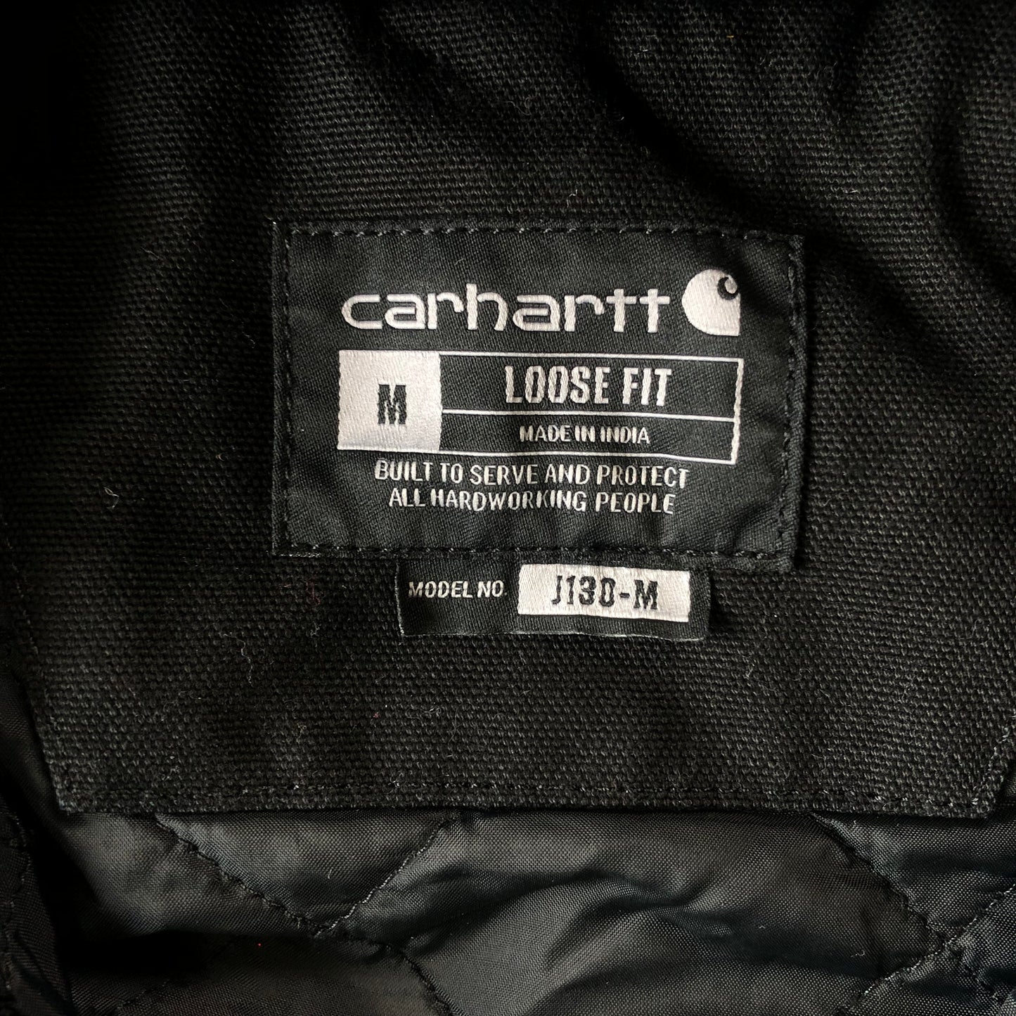 Carhartt J130 Hooded Zip Jacket Custom Labelled M