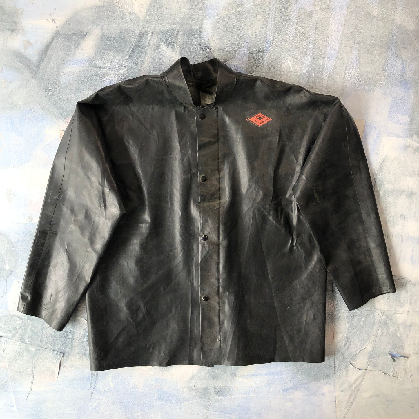 Vintage 80s Kaufman Canada Black Diamond Fisherman Lined Waterproof Jacket XL