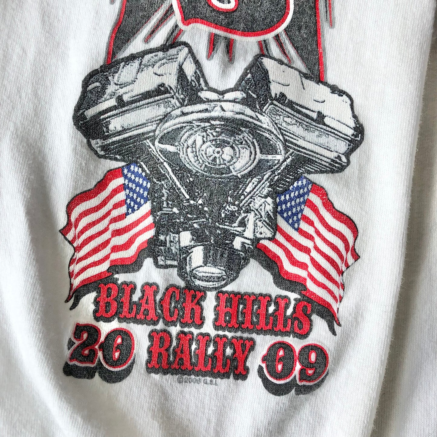 Vintage 2009 Sturgis Black Hills Ralley V Twin T Shirt XL
