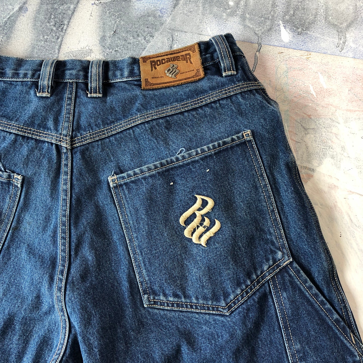 Rocawear Retro Distressed Carpenter Jean W36