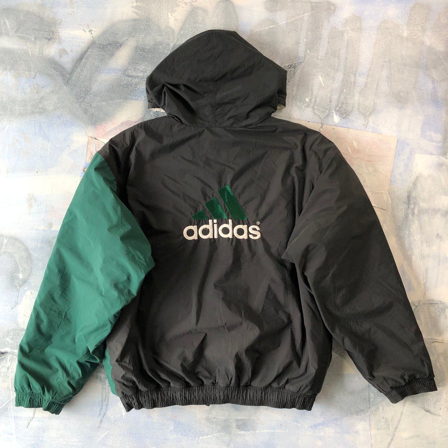 Adidas 90s Hooded Puffer Zip Jacket M