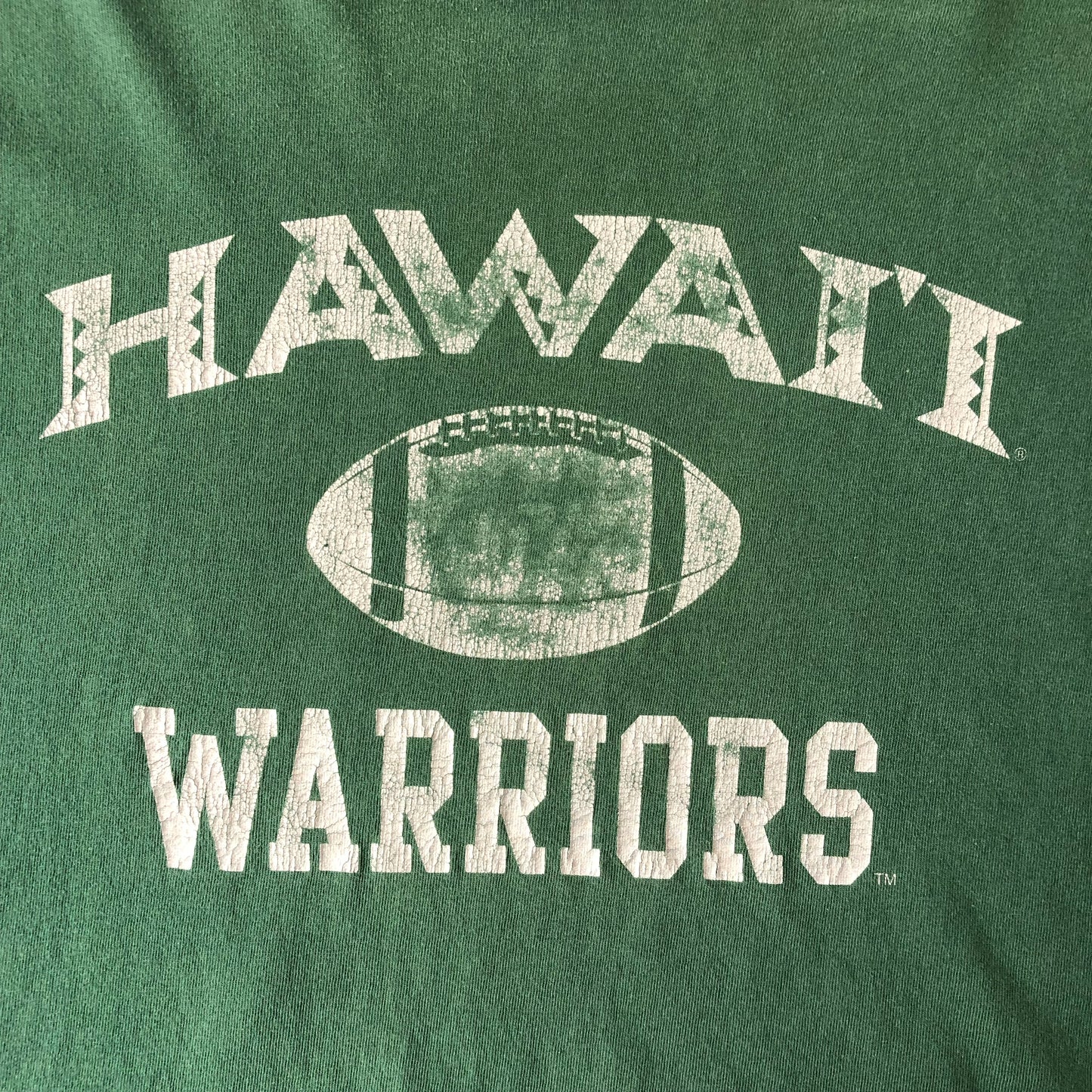 Vintage NCAA Hawaii Warriors Football T Shirt XXL