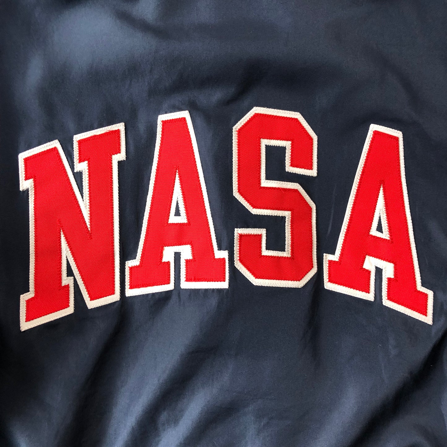 Nasa Embroided Hooded Zip Jacket M