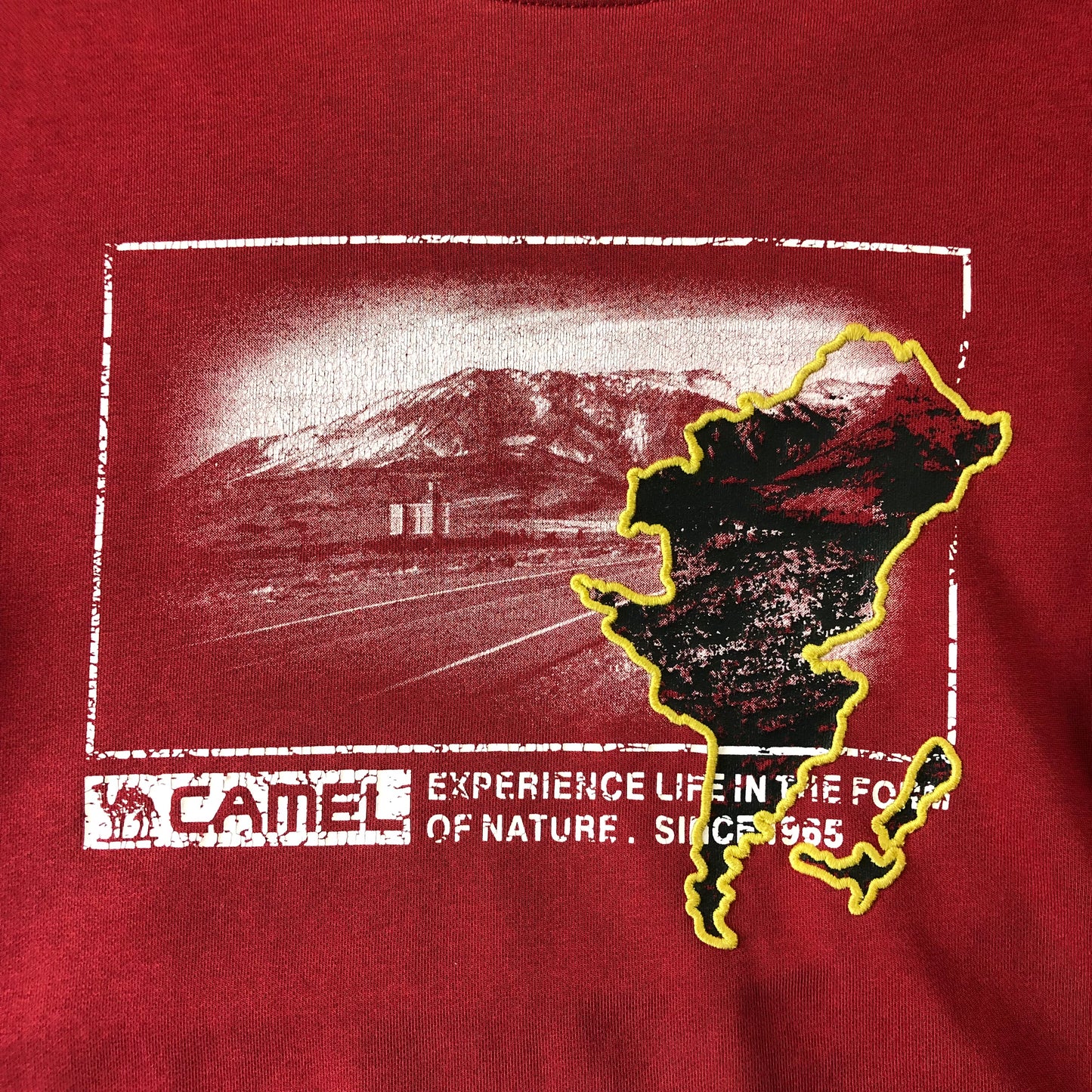 Vintage Camel Experience Life In the Form Of Nature Crewneck Sweatshirt XL