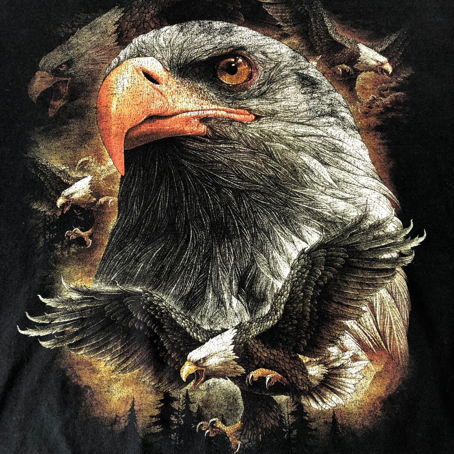 Vintage Eagle Head T Shirt XL