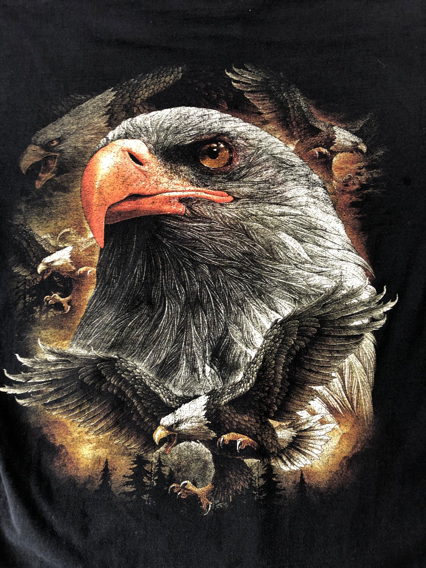 Vintage Eagle Head T Shirt XL