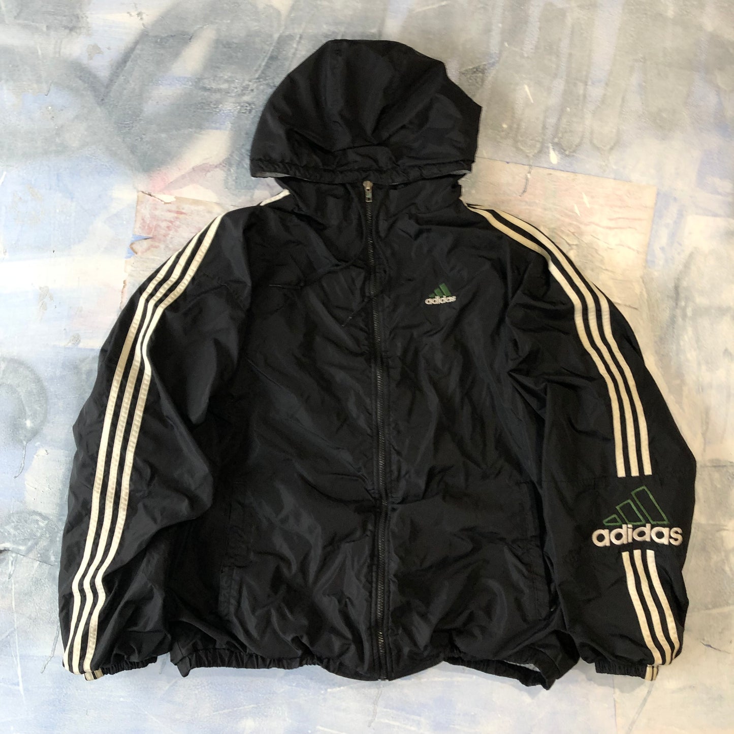 Adidas 90s Hooded Puffer Zip Jacket XL