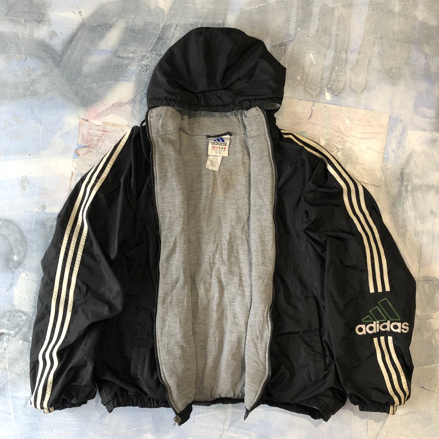 Adidas 90s Hooded Puffer Zip Jacket XL