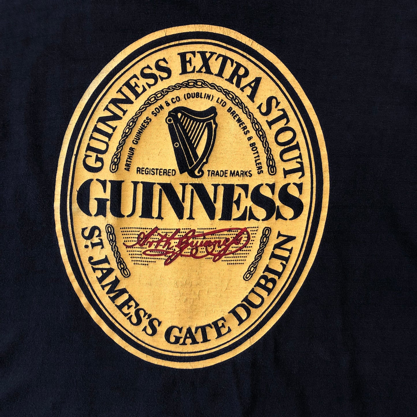 Vintage 90s Guinness Extra Stout Dublin T Shirt XL