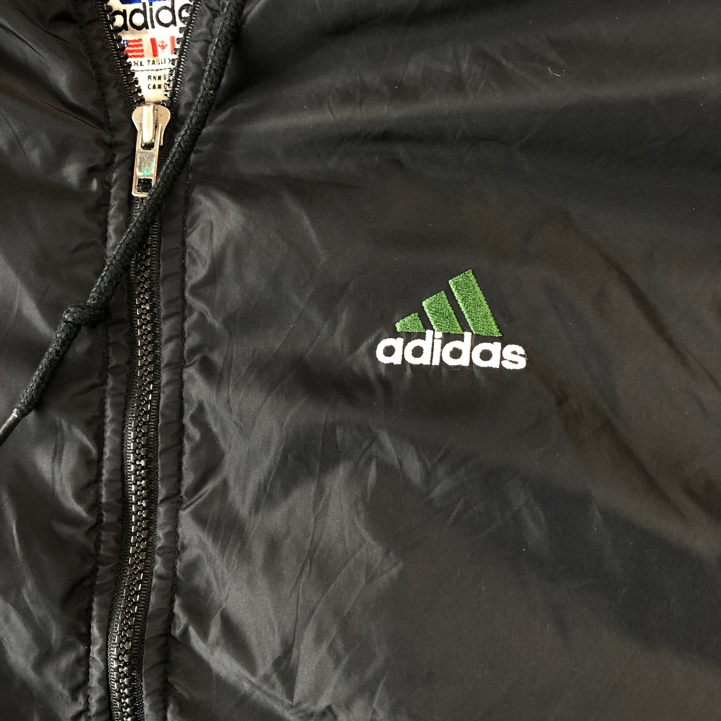 Adidas 90s Hooded Puffer Zip Jacket XL