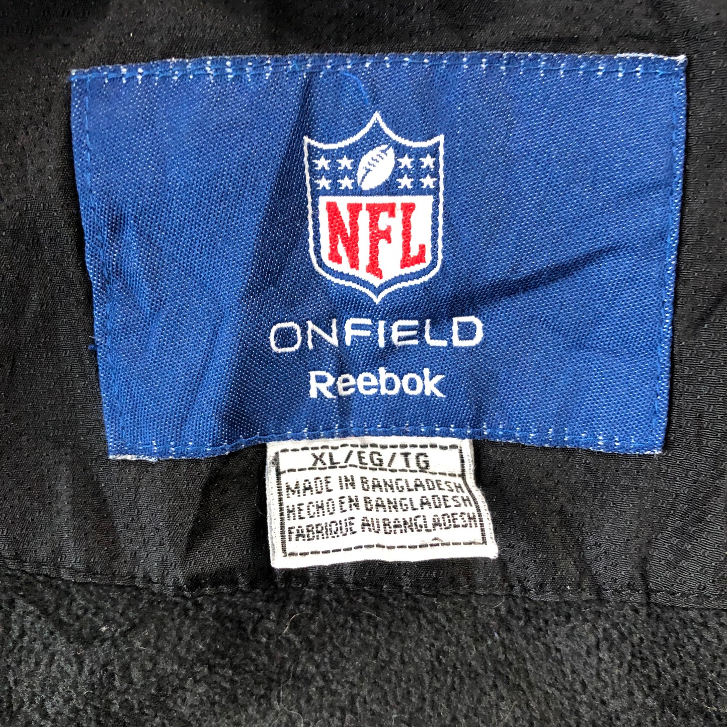 Reebok NFL Oakland Raiders On Field Fleece Lined Hooded Zip Jacket XL