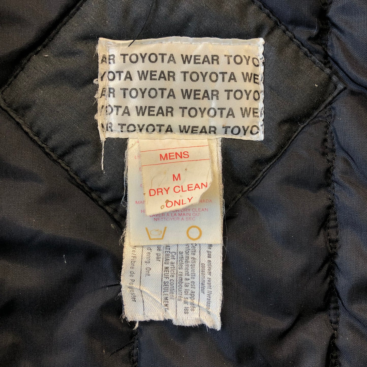 Vintage 80s Toyota Puffer Zip Vest M
